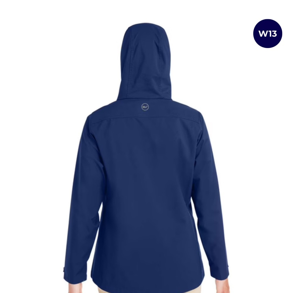 Vineyard Vines Women's Navy Blue Rain Shell Jacket - Picture 3 of 5